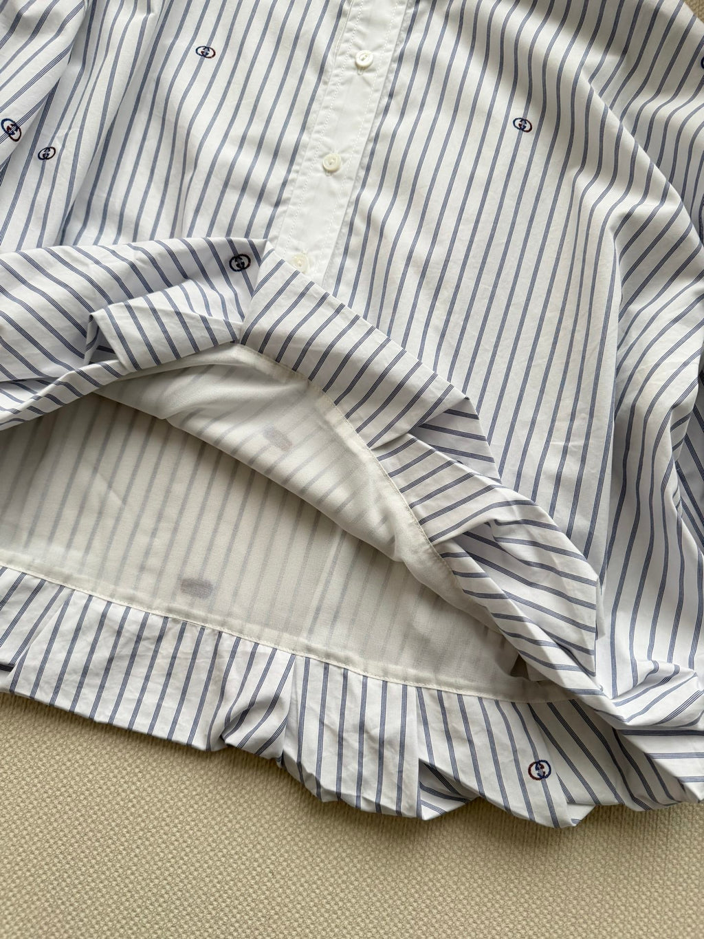 GUCCI 26S MANDARIN COLLAR SHIRT 324