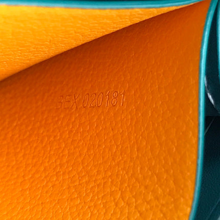 MATIGNON MINI WALLET 11 IN GREEN GOYARDINE CANVAS AND CALFSKIN