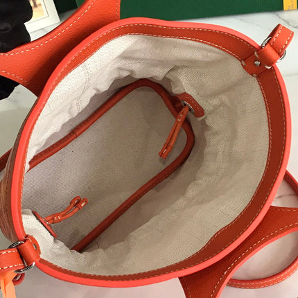 GOYA 26S BELUGA MINI BAG 23MM IN RED ORANGE GOYARDINE CANVAS AND CALFSKIN
