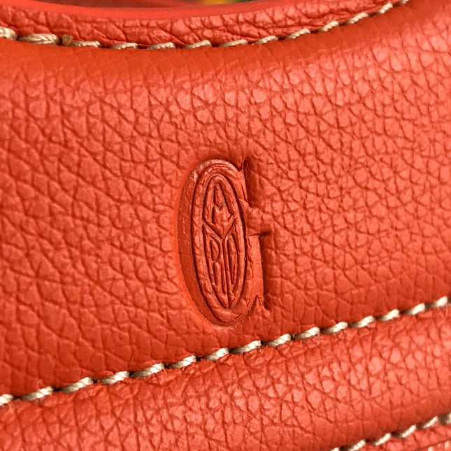 GOYA 26S BELUGA MINI BAG 23MM IN RED ORANGE GOYARDINE CANVAS AND CALFSKIN