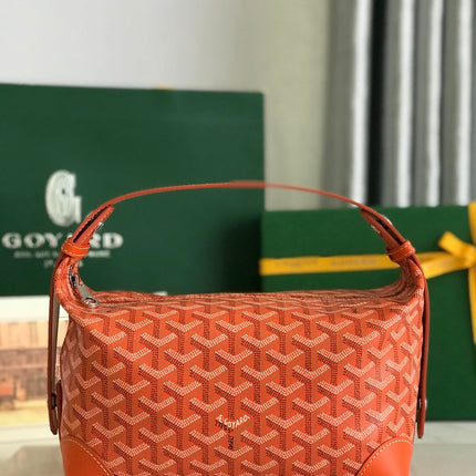 GOYA 26S BOEING 25MM IN ORANGE GOYARDINE CANVAS AND CALFSKIN