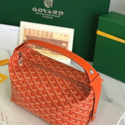 GOYA 26S BOEING 25MM IN ORANGE GOYARDINE CANVAS AND CALFSKIN