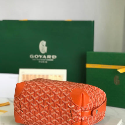GOYA 26S BOEING 25MM IN ORANGE GOYARDINE CANVAS AND CALFSKIN