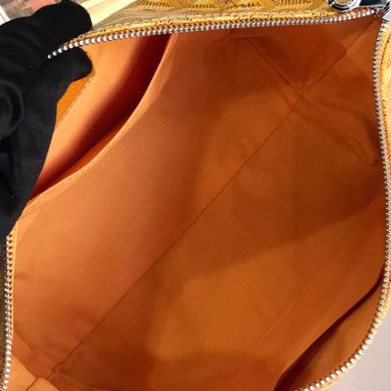 GOYA 26S BOEING 25CM IN HONEY YELLOW GOYARDINE CANVAS AND CALFSKIN
