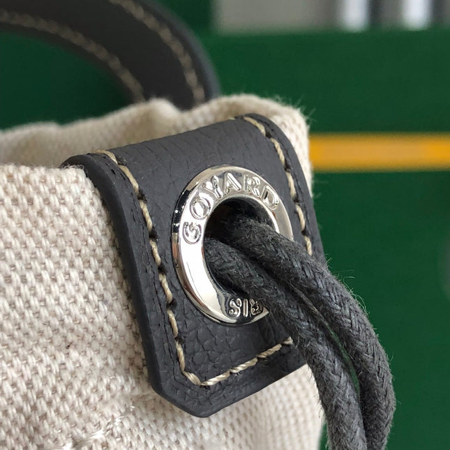GOYA 26S BELUGA MINI BAG 23MM IN GREY GOYARDINE CANVAS AND CALFSKIN