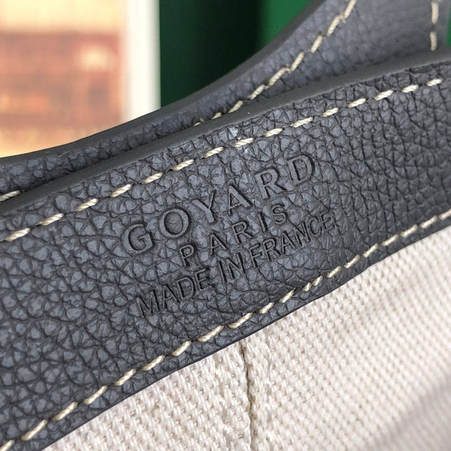 GOYA 26S BELUGA MINI BAG 23CM IN GREY GOYARDINE CANVAS AND CALFSKIN
