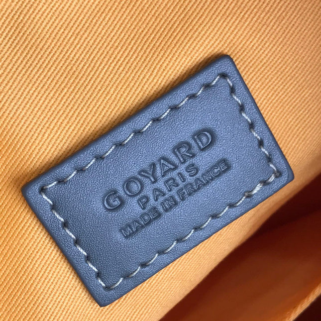 GOYA 26S BOEING 25MM IN GREY GOYARDINE CANVAS AND CALFSKIN