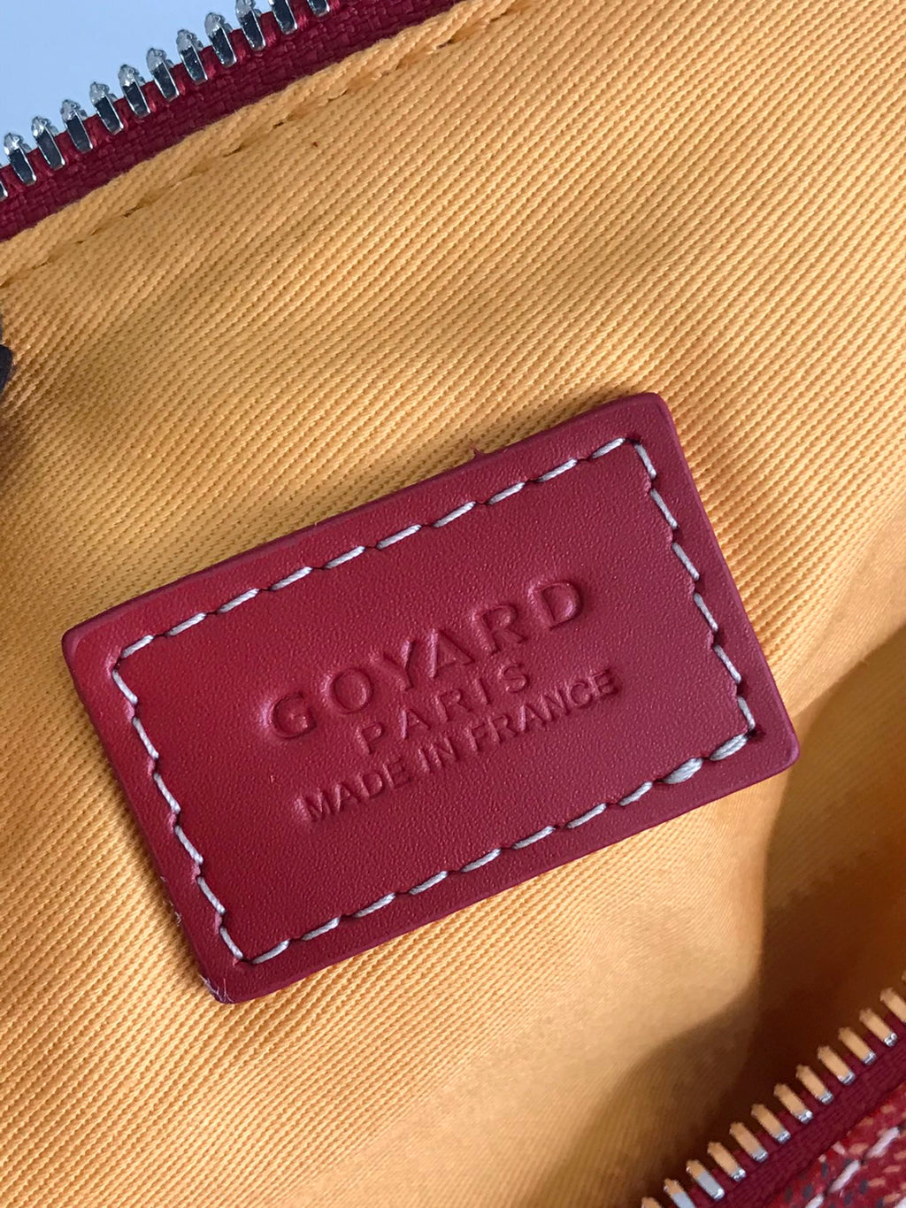 GOYA 26S BOEING 25MM IN DARK RED GOYARDINE CANVAS AND CALFSKIN