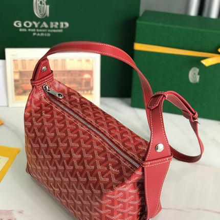 GOYA 26S BOEING 25MM IN DARK RED GOYARDINE CANVAS AND CALFSKIN