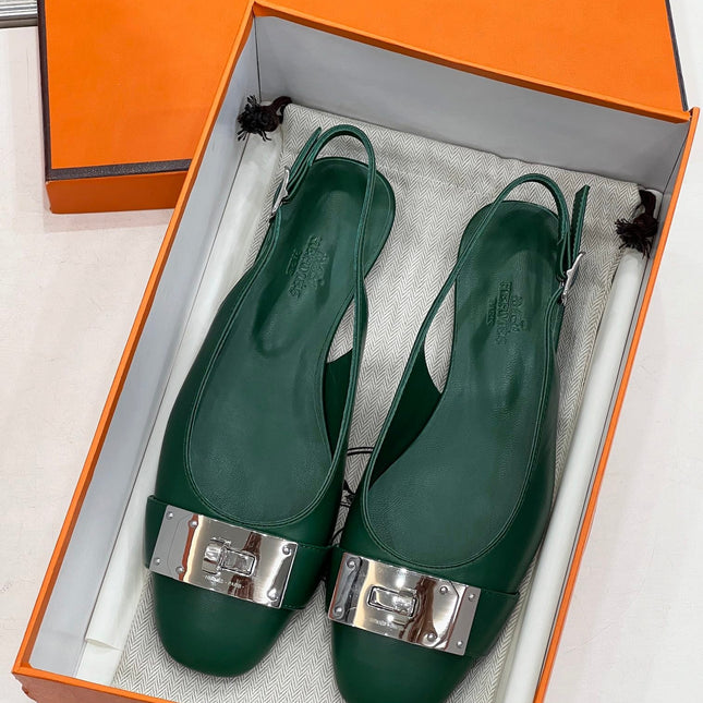 INNOCENTE SLINGBACK CASTLETON GREEN CALKSIN