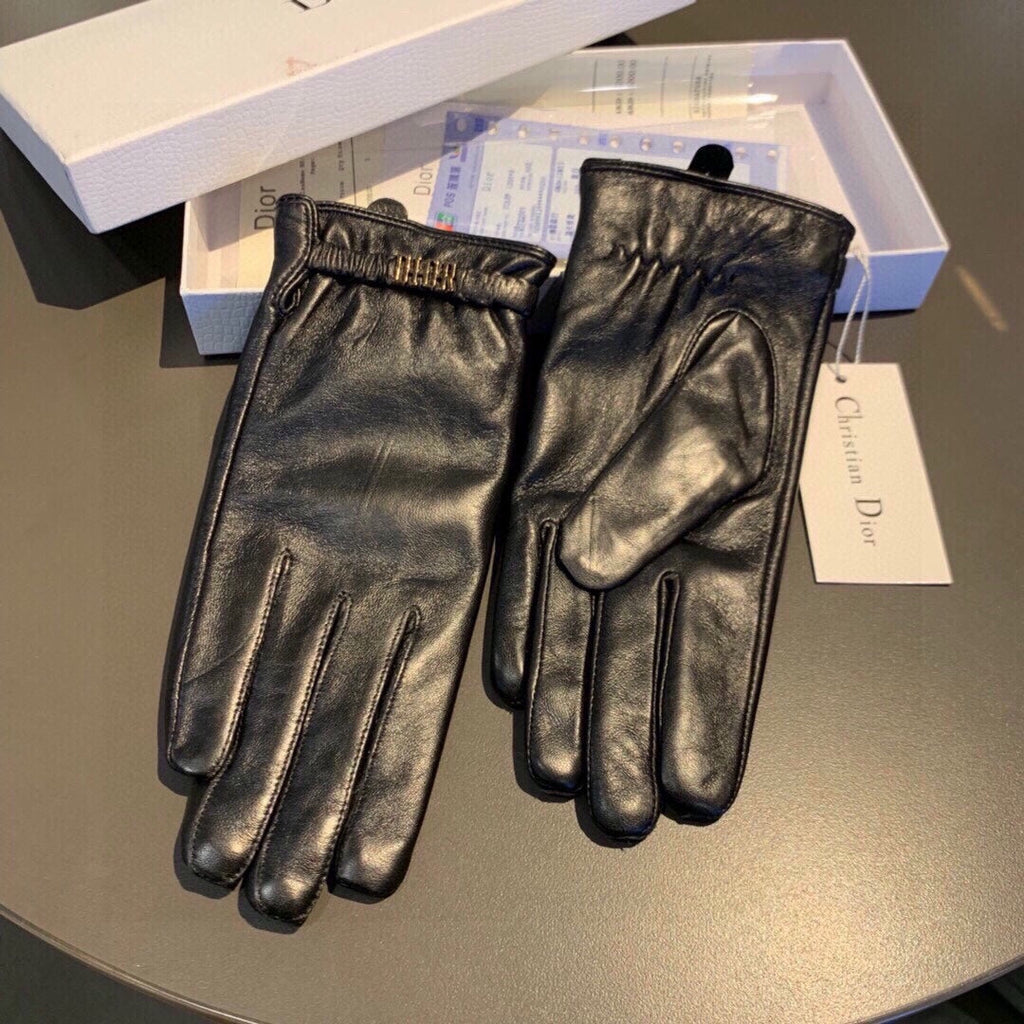 TOUCHSCREEN GLOVES IN BLACK LAMBSKIN 458586
