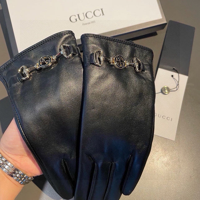 TOUCHSCREEN GLOVES IN BLACK LAMBSKIN AND CASHMERE LINING 462259