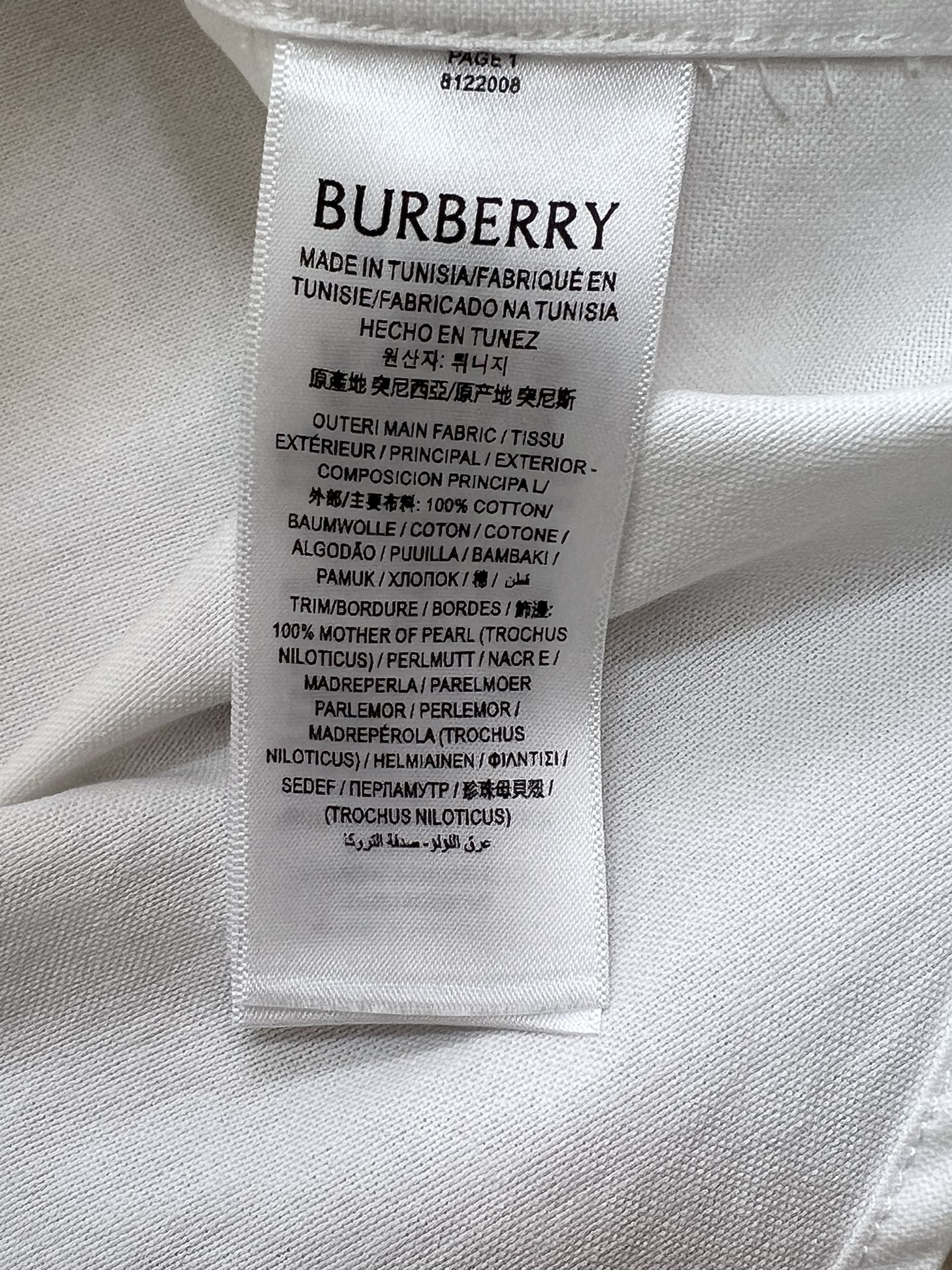 BURBERRY 26S SHIRT 387