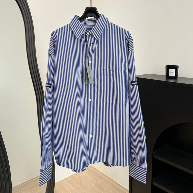 BALENCIAGA 26S STRIPED SHIRT 021