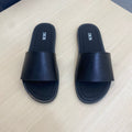 CD SLIDE ALIDAS SLIPPER BLACK CALFSKIN
