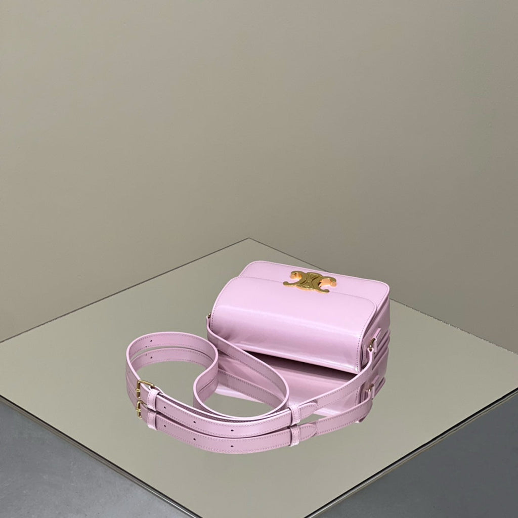 MINI CLAUDE 22 SHINY CALFSKIN LIGHT PINK
