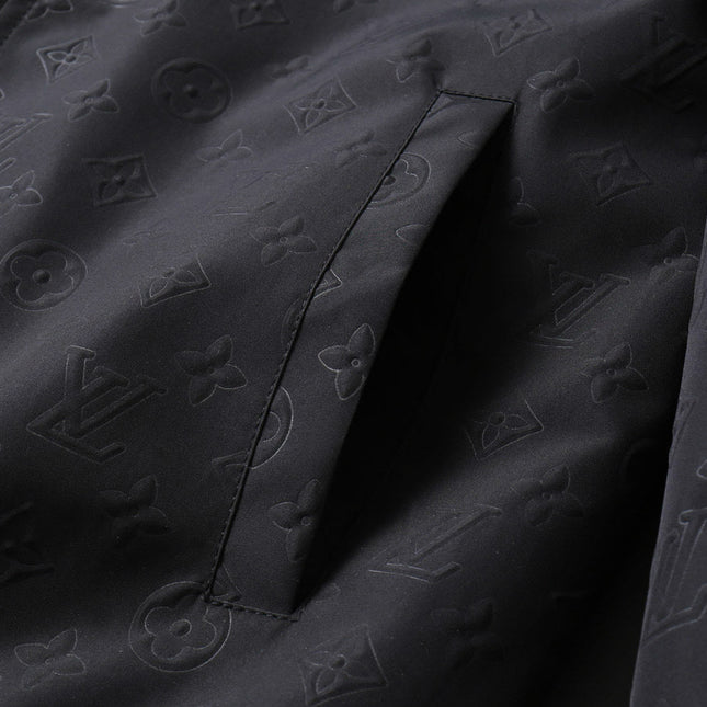 LV HOODED JACKET BLACK 239058