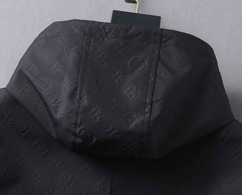 LV HOODED JACKET BLACK 239058
