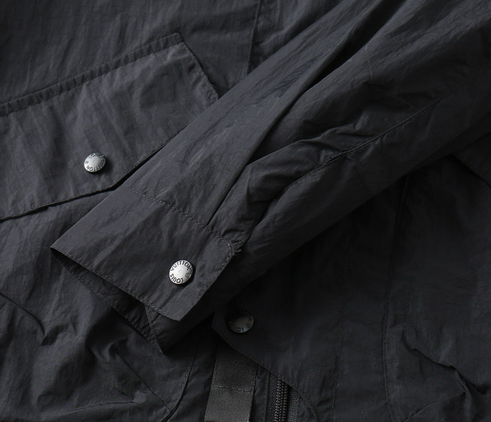 LV HOODED JACKET BLACK 239047