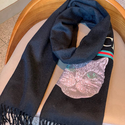 GUCCI 25S SCARF 180 IN CASHMERE 583605