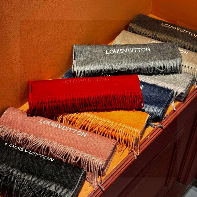 LV SCARF 180 CM IN CASHMERE 730572