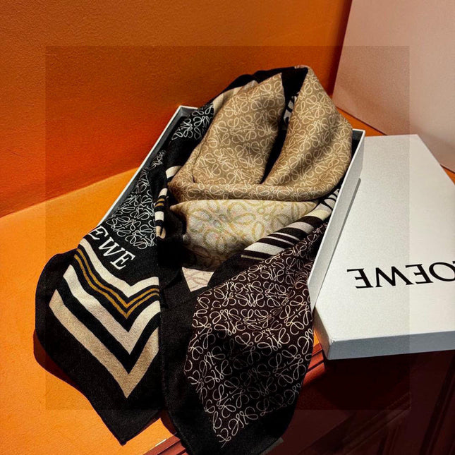 LOEWE 25S SCARF 140 IN CASHMERE SILK 738549