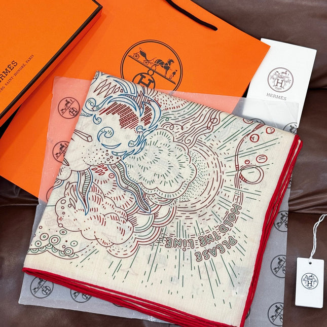 HERMES 25S SCARF 135 IN SILK 854787