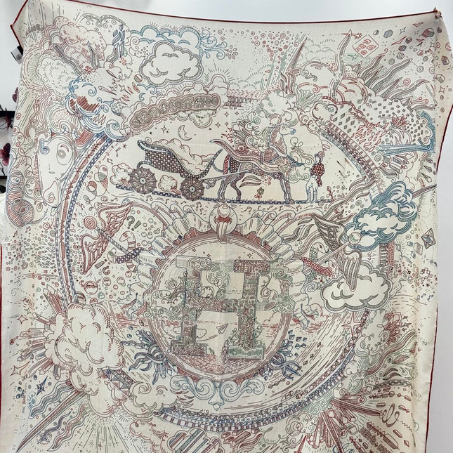 HERMES 25S SCARF 135 IN SILK 854787