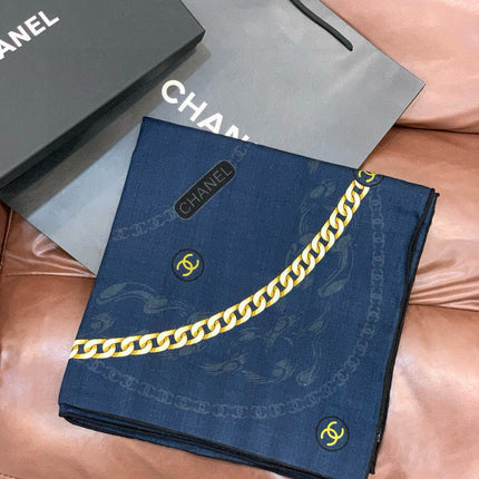 CHANEL 25S SCARF 135 IN SILK AND CASHMERE 932010
