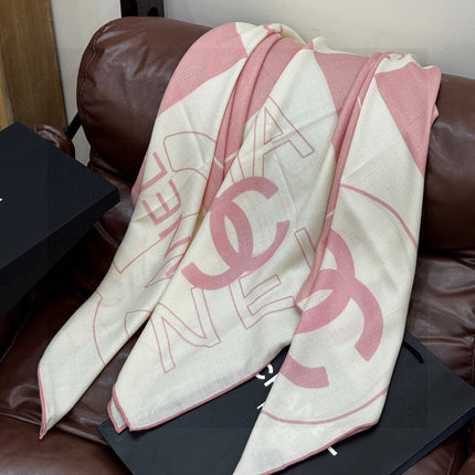CHANEL 25S SCARF 135 IN SILK AND CASHMERE 932038