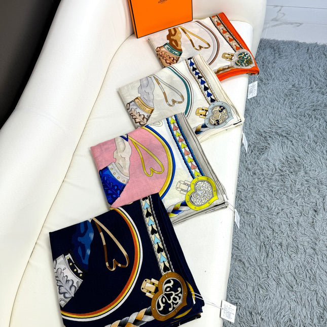 HERMES 25S SCARF 135 IN SILK 856320