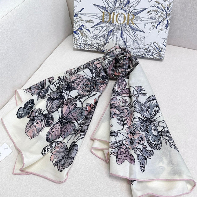 SQUARE SCARF 140 CM IN COLORFUL CASHMERE AND SILK 403837