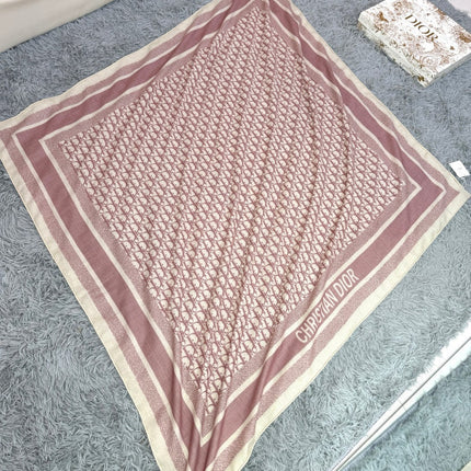 MONOGRAM SQUARE SCARF 140 CM IN COLORFUL CASHMERE AND SILK 413743