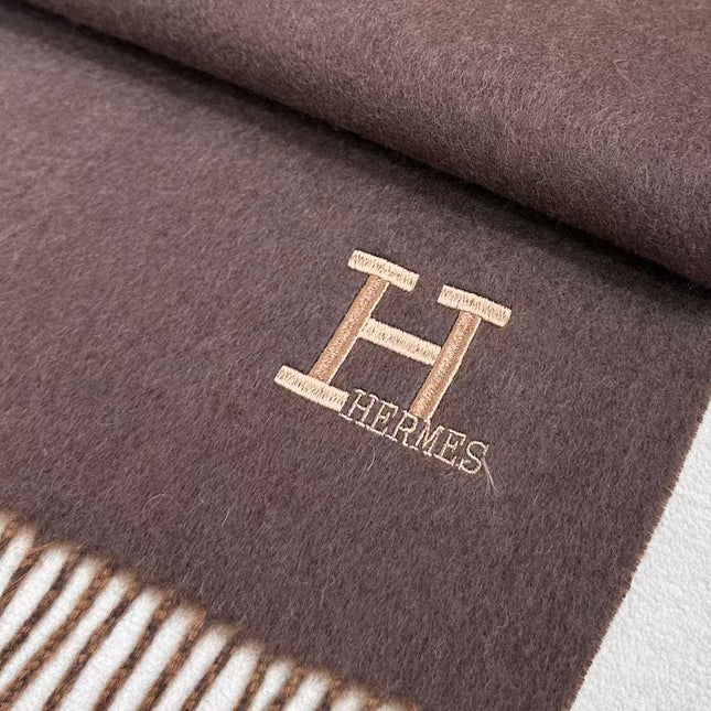 HERMES 25S SCARF 190 IN CASHMERE 986000