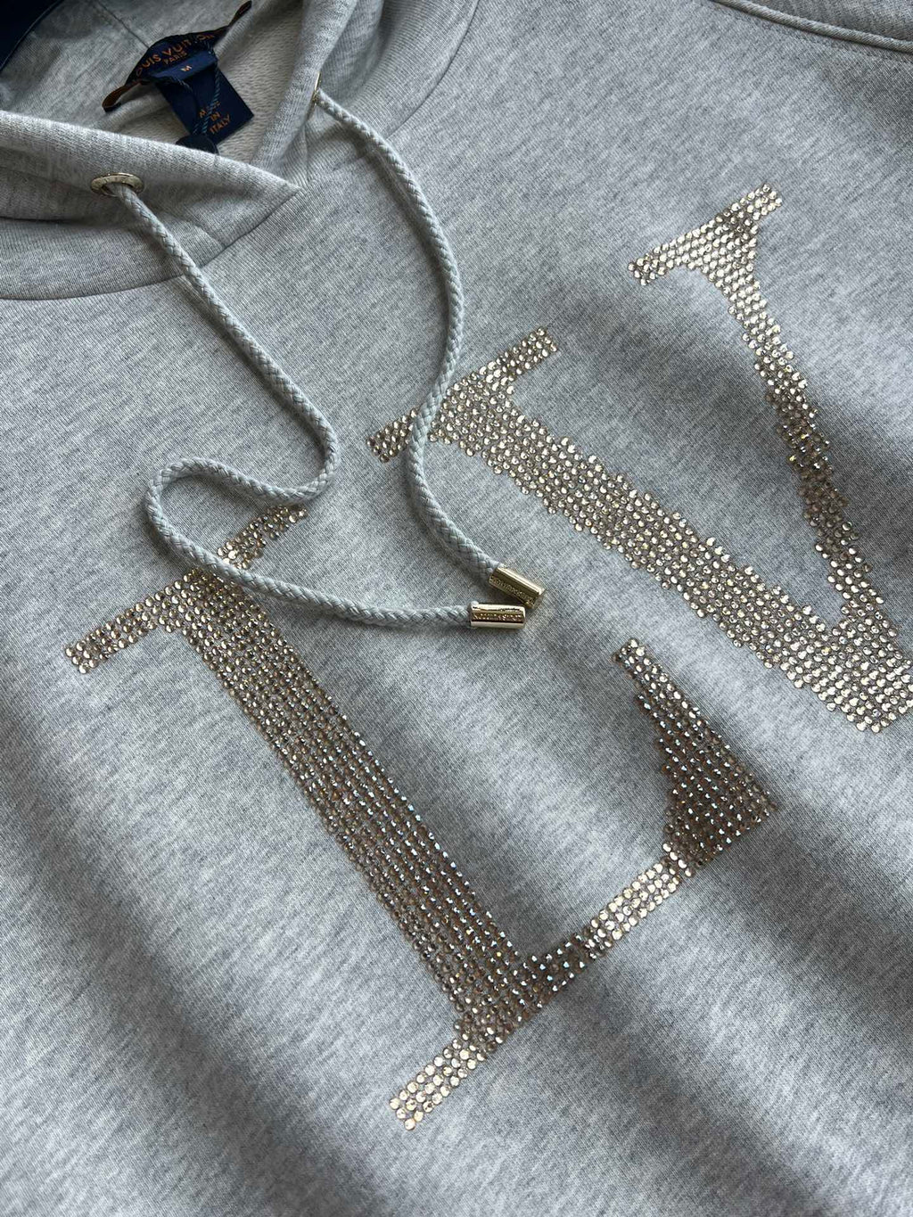 LOUIS VUITTON HOODED SWEATSHIRT WITH RHINESTONES 275688