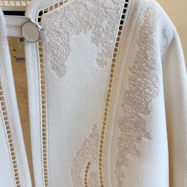 HERMES 25S SHORT REVERSIBLE KNITTED JACKET 092