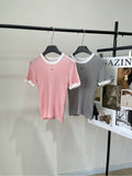 CHANEL SHORT-SLEEVE KNIT SWEATER 259270