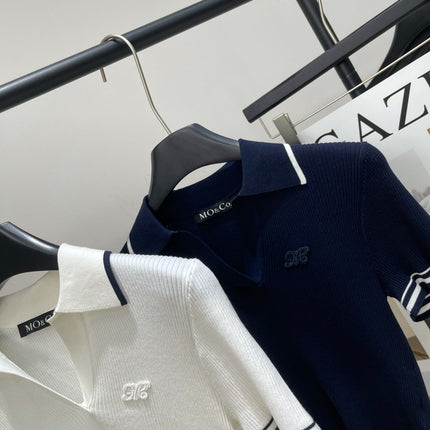 MO&CO. SUMMER KNIT POLO SHIRT IN NEW TENNIS-INSPIRED STYLE 267889