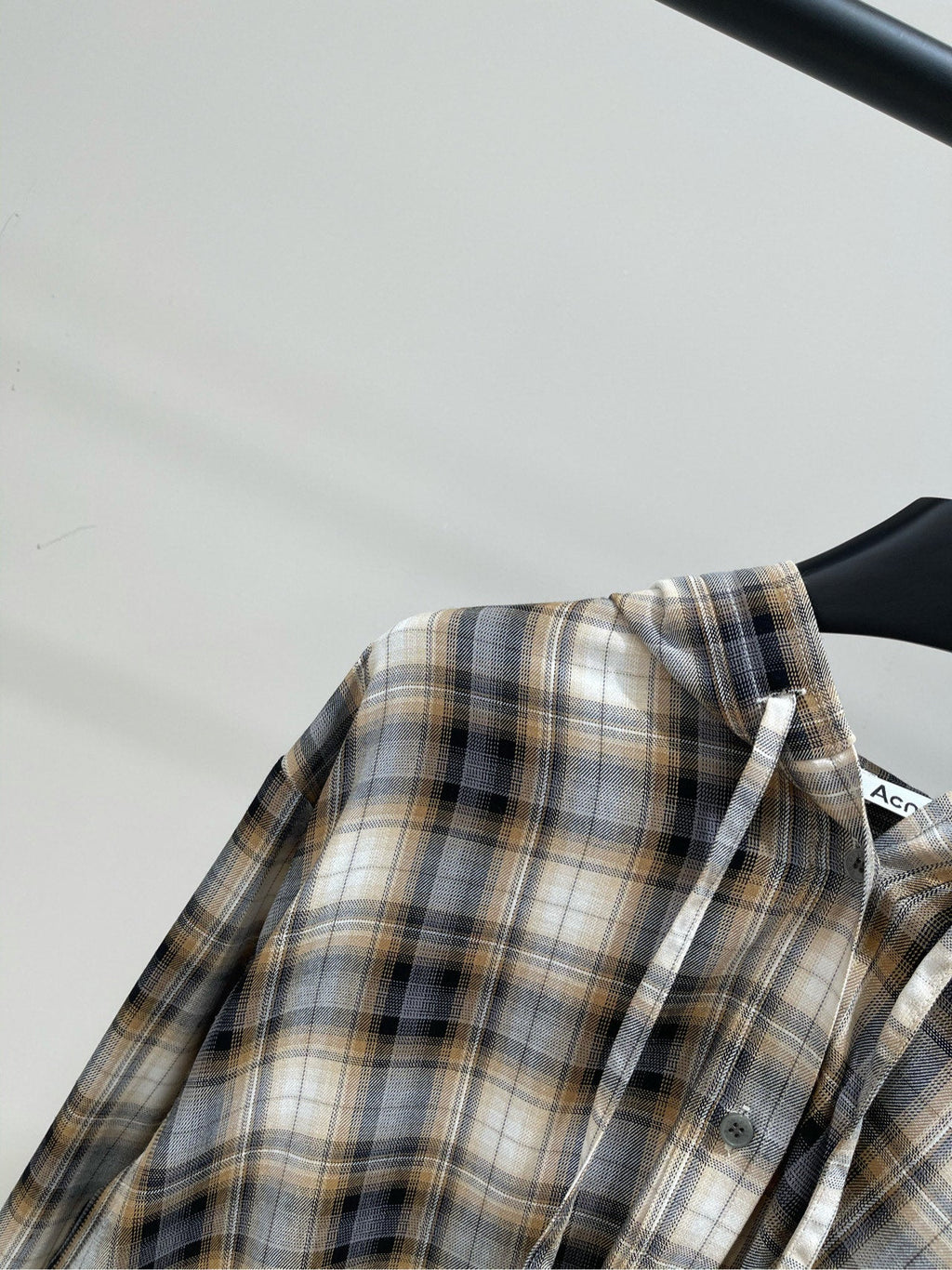 ACNE STUDIOS INSPIRED HOODED PLAID SHIRT + PAPERBAG SHORTS SET 267905