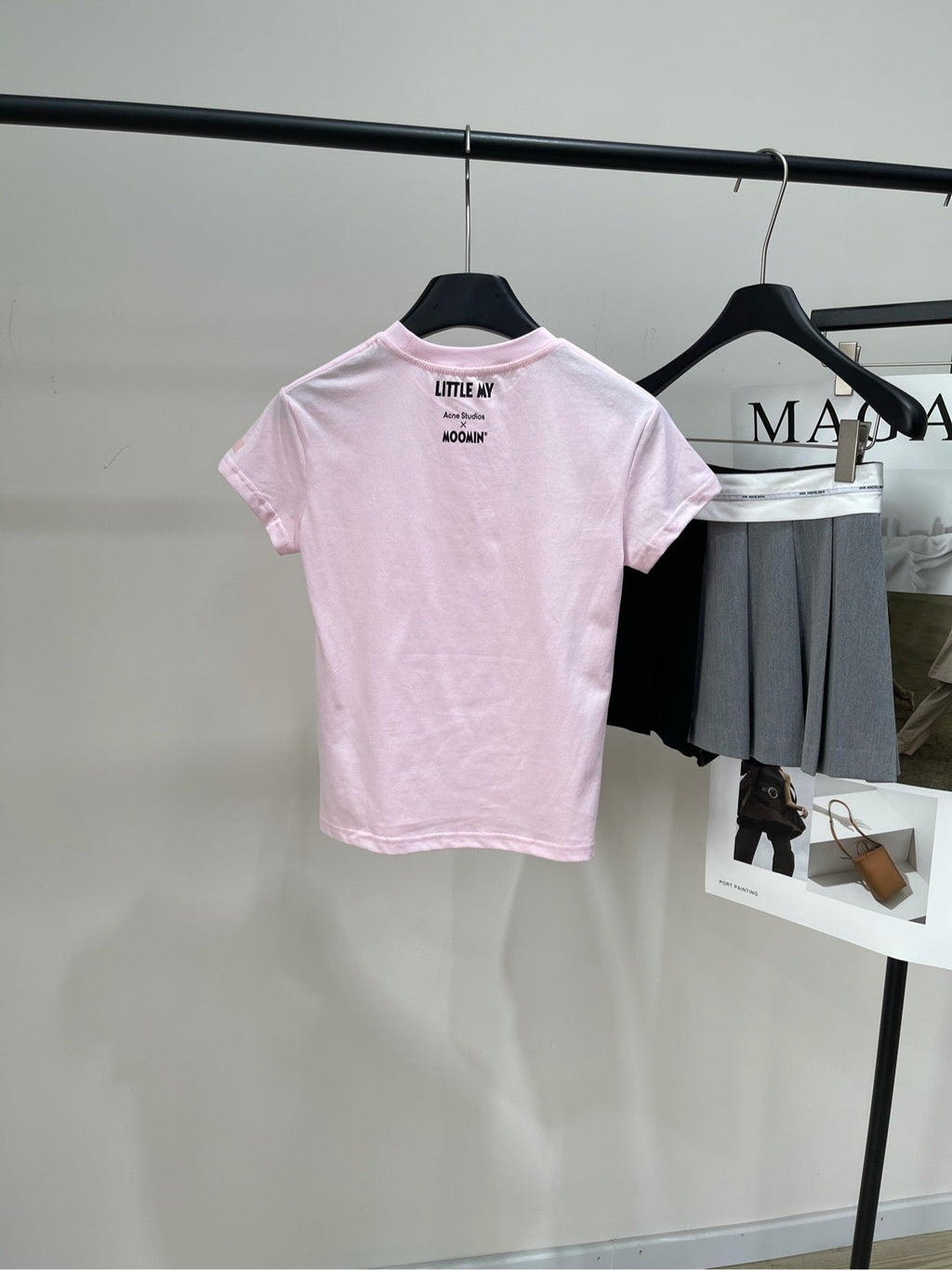 ACNE STUDIOS SHORT-SLEEVE T-SHIRT WITH CARTOON PRINT 276020