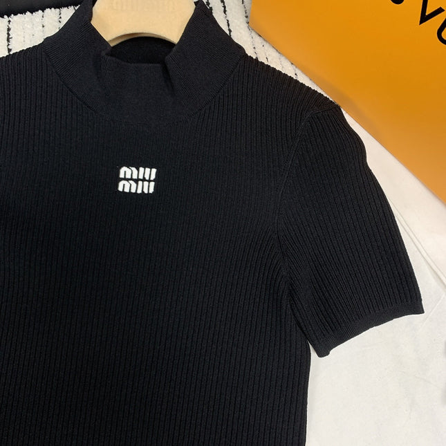 MIUMIU CREW NECK KNIT SWEATER 219791