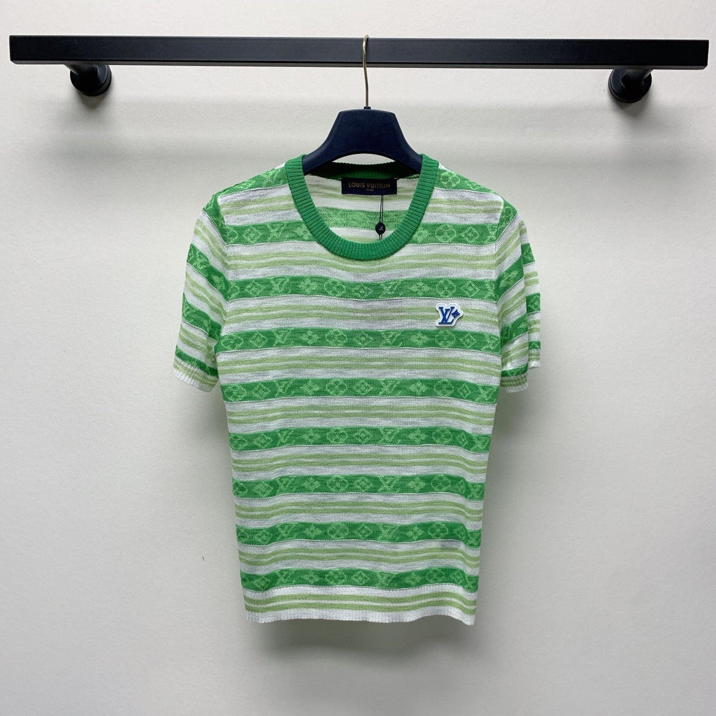 LV STRIPED CREW NECK T-SHIRT 268098