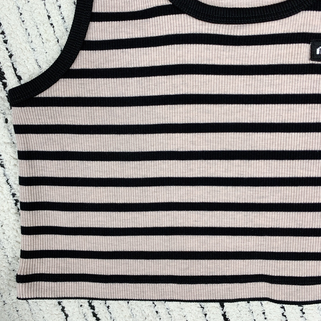 MIUMIU EMBROIDERED LOGO TANK TOP 274370