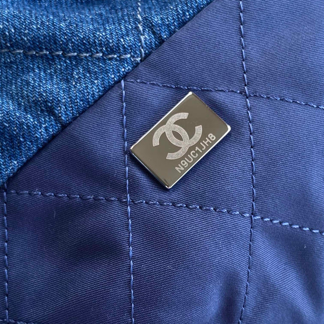 CC MEDIUM 37 BAG IN NAVY BLUE DENIM