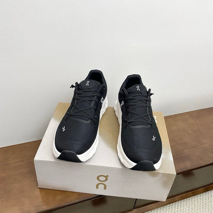 LOEWE 26S CLOUDTILT SNEAKER IN BLACK AND WHITE RECYCLED POLYESTER