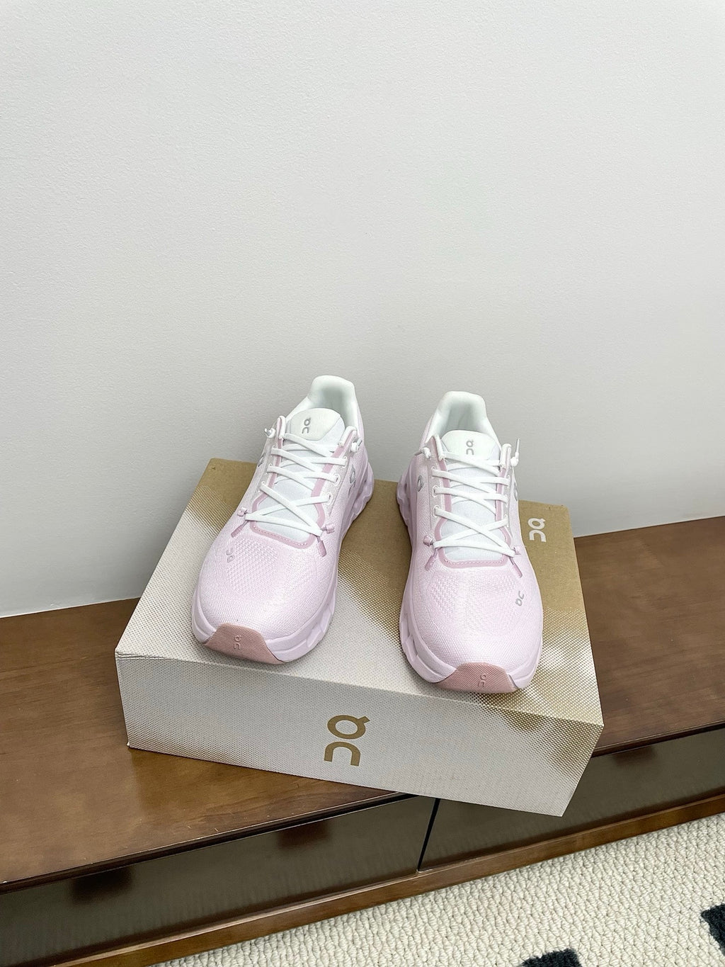 LOEWE 26S CLOUDTILT SNEAKER IN LIGHT PINK RECYCLED POLYESTER