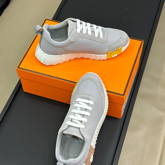 BOUNCING SNEAKERS LIGHT GRAY CALFSKIN