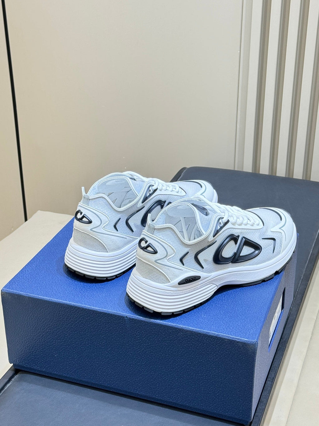 DIOR 26S B30 COUNTDOWN TECH SNEAKER IN WHITE TECHNICAL FABRIC AND SUEDE