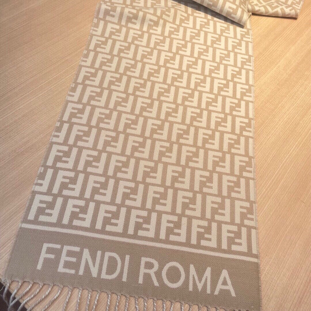 ROMA 190 FF SCRAF IN CAMEL BROWN MIX WHITE WOOL AND CASHMERE