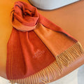 UNIE BRODEE GM MUFFLER IN SCARLET RED CASHMERE